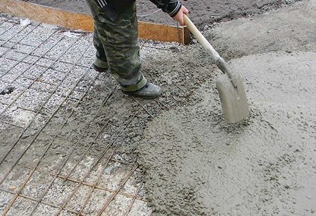 Схватывание бетона разных марок